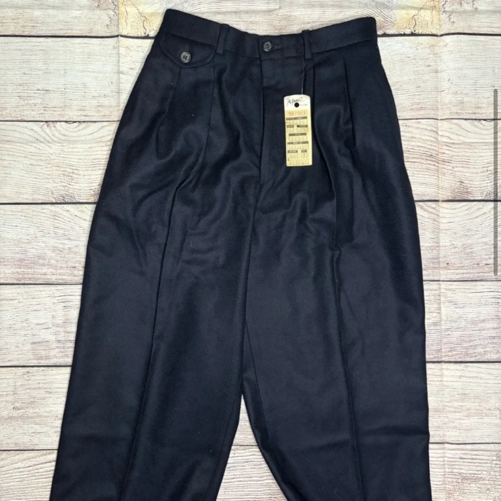 Ralph Lauren navy blue Dress Pants Tailored Wool-Blend - Picture 2 of 8